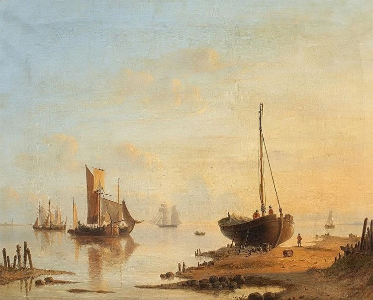 1783-Johannes Coucke - Paesaggio marino